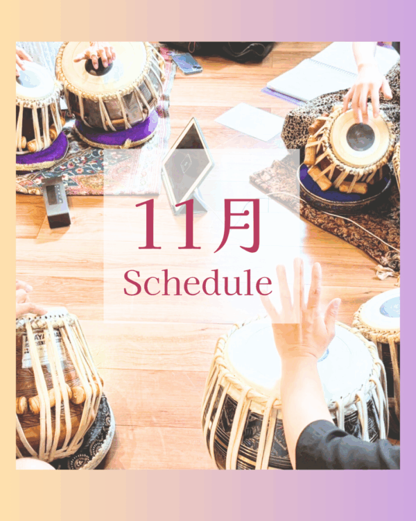11月のスケジュール